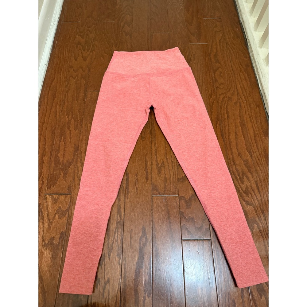 Beyond Yoga Space Dye High Waisted Leggings Coral Pink Heathered Womens Small